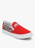 Essie Peck Red Casual Sneakers