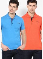 Fort Collins Pack Of 2 Multicoloured Polo T-Shirt