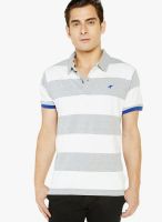Globus Grey Striped Polo T-Shirts