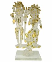 Heaven Decor White Glass Crystal Shiva