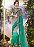Hypnotex Grey Embroidered Saree