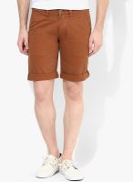Incult Skinny Chino Shorts In Rust
