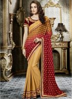 Indian Women By Bahubali Multicoloured Embroidered Saree