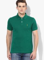 Izod Green Solid Polo T-Shirts