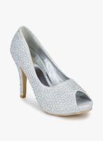 J Collection Silver Embellished Stilettos