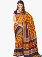 Lookslady Yellow Printed Saree