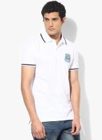 Manchester City Fc White Solid Polo T-Shirt
