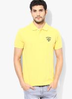 NU ECO Yellow Solid Polo T-Shirts