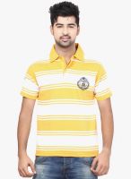 Orange Valley Yellow Striped Polo T-Shirt