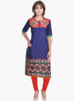 Prakhya Blue Printed Kurta