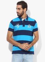 Proline Light Blue Striped Polo T-Shirt