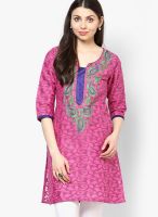 Riya Pink Printed Kurtis