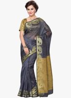 Saree Swarg Grey Printed Saree With Blouse