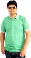 Scottland Solid Men's Polo Neck Light Green T-Shirt