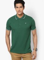 Sdl By Sweet Dreams Green Solid Polo T-Shirts