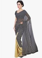 Shonaya Black Printed Saree