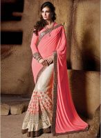 Shonaya Pink Embellished Saree