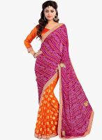 Shonaya Purple Embellished Saree