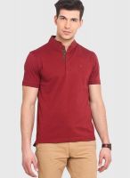 Smokestack Maroon Solid Polo T-Shirts