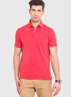 Smokestack Red Solid Polo T-Shirts