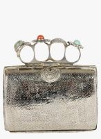 Sparkle Street Silver Stone Clutch