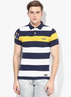 Superdry Blue Striped Polo T-Shirts