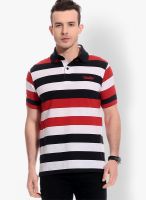 Tab91 Multicoloured Striped Polo T-Shirts