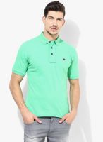 Tagd New York Green Solid Polo T-Shirts