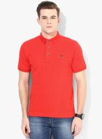 Tagd New York Red Solid Polo T-Shirts