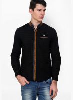 The Indian Garage Co. Checked Black Casual Shirt