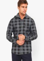 The Indian Garage Co. Checks Grey Casual Shirt
