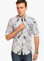 The Indian Garage Co. Printed Black Casual Shirt