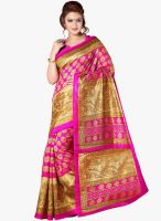 Triveni Sarees Magenta Printed Saree