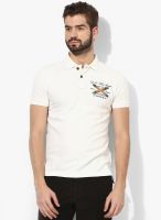 U.S. Polo Assn. Ivory Printed Polo T-Shirt