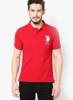 U.S. Polo Assn. Red Slim Fit Polo T Shirt