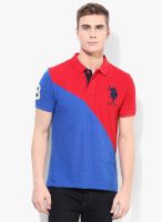 U.S. Polo Assn. Red Solid Polo T-Shirt