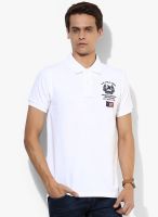 U.S. Polo Assn. White Solid Polo T-Shirt