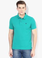 Uni Style Image Green Solid Polo T-Shirt