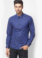 United Colors of Benetton Blue Casual Shirts