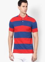 United Colors of Benetton Red Striped Polo T-Shirts