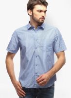 Urban Nomad Striped Blue Casual Shirt