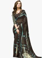 Vaamsi Black Printed Saree