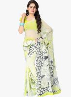 Vaamsi Yellow Printed Saree