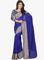 Vishal Blue Printed Saree