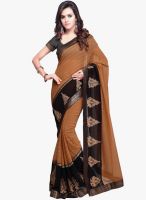 Vishal Brown Embroidered Saree