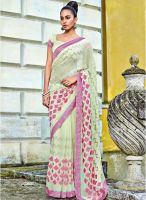 Vishal Cream Printed Saree