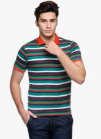 WYM Multicoloured Striped Polo T-Shirt