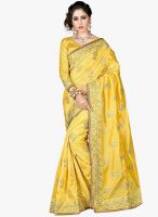 Xclusive Chhabra Yellow Embroidered Saree