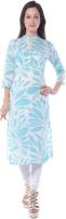 Aairah Casual Printed Women's Kurti(Blue)