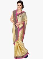 Aesha Beige Color Embroidered Saree